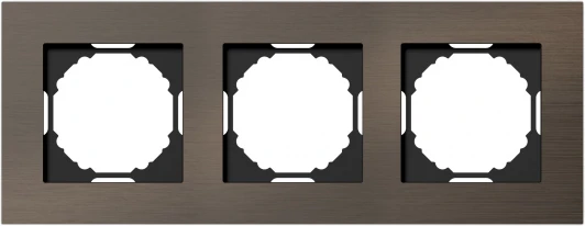 DEN213BRA Рамка 3-я, Natural бронзовый алюминий Donel A07 DEN213BRA