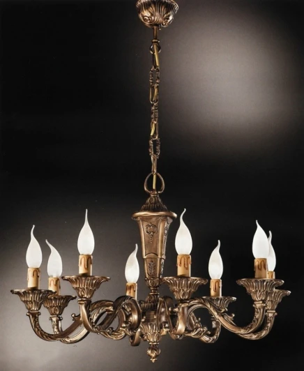 250/8 Подвесная люстра Nervilamp 250 250/8 (220V, на цепи, подсвечник, свеча)