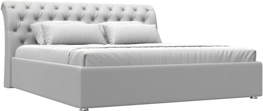 120873 Кровать интерьерная Сицилия 180 (Белый/Экокожа) Лига Диванов арт.120873