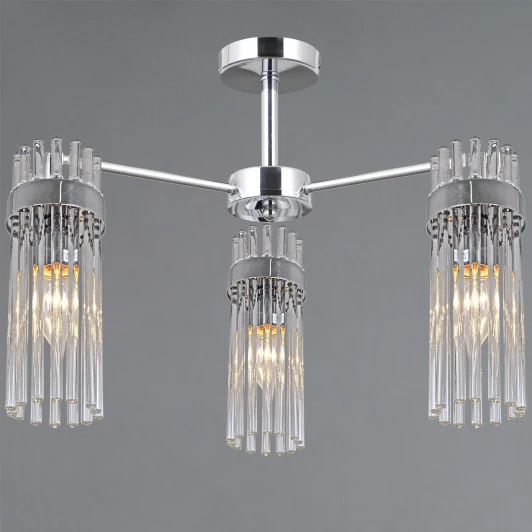 IL0761-3CSQ-25 CR GENOA Потолочная люстра на штанге ILLUMICO IL0761-3CSQ-25 CR GENOA (220V)