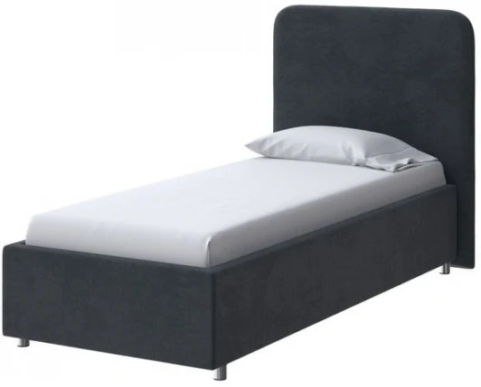 2024764 PROxSON Кровать Олаф (Ткань: Велюр Teddy Древесный уголь) 90x190