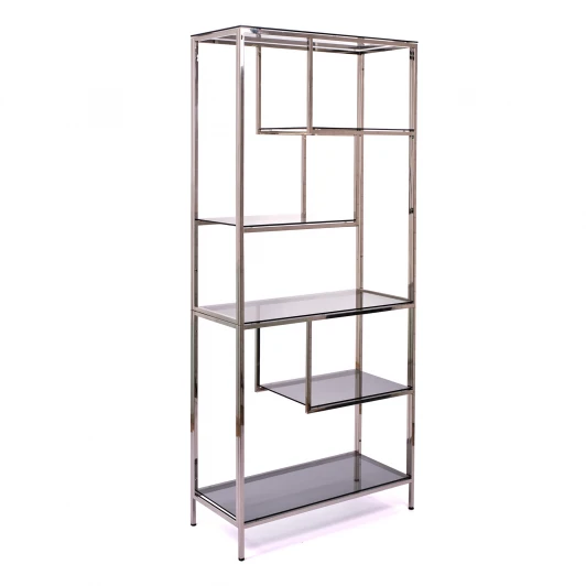 2041-SS grey Консольный стеллаж AllConsoles 2041-SS grey зеркальный хром