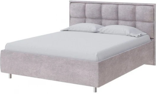 1908909 PROxSON Кровать Chessy без основания (Ткань: Велюр Лофти Серый) 200x190