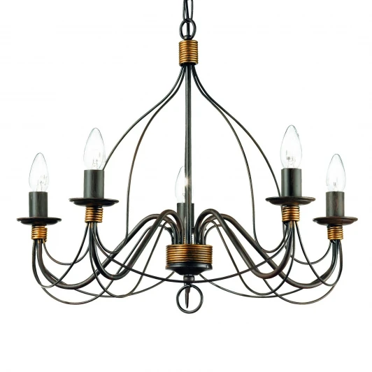 CORTE SP5 RUGGINE Подвесная люстра Ideal Lux Corte SP5 RUGGINE