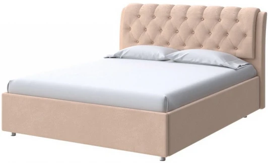 2018529 PROxSON Кровать Chester (Ткань: Велюр Casa Бежевый) 90x200