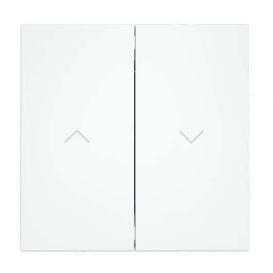 VLS020702 Выключатель встраиваемый Voltum S70 для жалюзи 10А, (белый матовый)