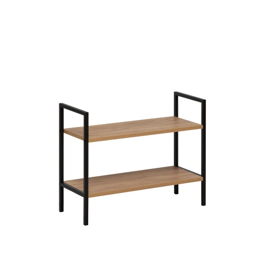 4687207095761 Стеллаж Leset Стилвуд 22 широкий, 2 полки 4687207095761 Металл, Черный