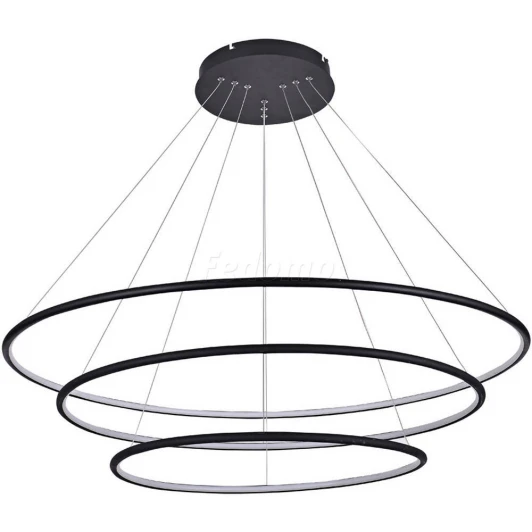 S111024/3R 144W Black In Люстра подвесная светодиодная Donolux, 3 плафона, 144W, черный с белым