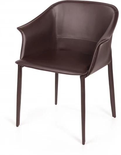 2001000001705 Стул с подлокотниками Top Concept GIO, кожа коричневый