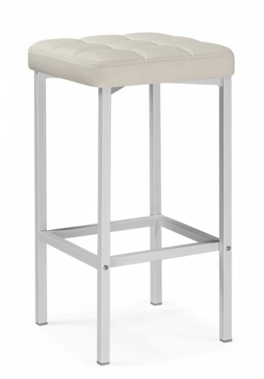 614937 Барный стул Woodville Лофт (Металл, Искусственная кожа/Белый) арт.614937