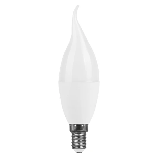 52075 Лампа светодиодная C37T свеча на ветру 15W 175-265V E14 4000К Feron LB-980 52075