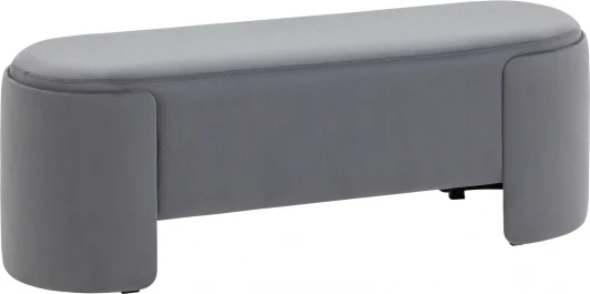 УТ000039119 Банкетка Taks велюр серый Stool Group (арт.УТ000039119)