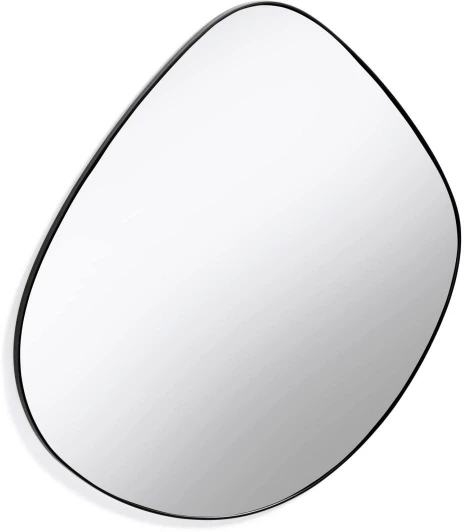 072411 Настенное зеркало La Forma (ex Julia Grup) Anera (Черный/ Металл,Сталь,Стекло,МДФ)