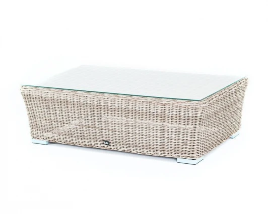 YH-S4133W beige Журнальный столик из искусственного ротанга, цвет бежевый 4SIS Капучино YH-S4133W beige