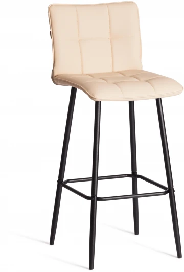 24909 Барный стул Bari/Бари Tetchair (Металл,Экокожа/Бежевый) арт.24909