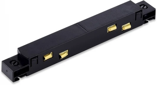 Straight Connector DLR B Токопроводящий прямой коннектор для соединения между собой шинопроводов Donolux Round Line Straight Connector DLR B (48V)