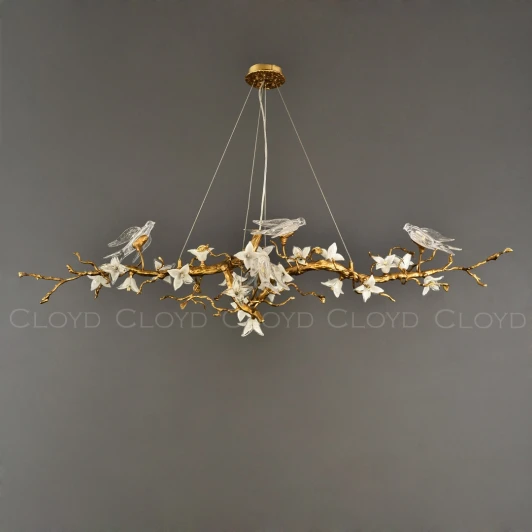 11107 Подвесная люстра (цветы, птички) Cloyd Sirin 11107