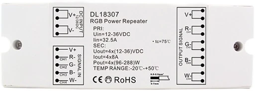 DL18307/RGB Power Repeater Репитор для увеличения расстояния сетевого соединения Donolux DL18307/RGB Power Repeater