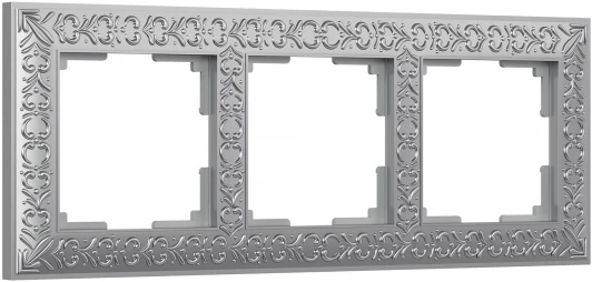 WL07-Frame-03 Рамка на 3 поста (матовый хром) Werkel WL07-Frame-03 (a046427)