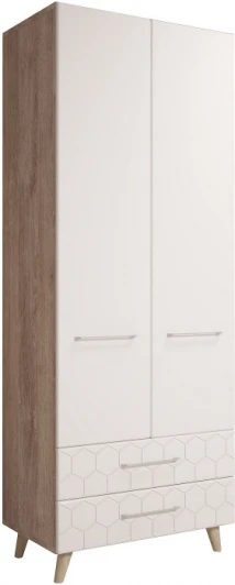 402334 Шкафы Woodville Мариус М-01 дуб баррик / белый матовый