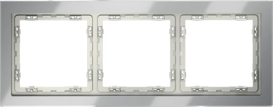 VLS110305 Рамка на 3 поста (сталь, стекло) Voltum S70 VLS110305