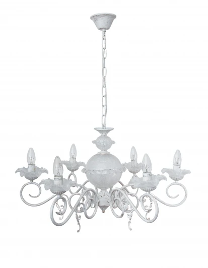L.8302-6CREAM/G Подвесная люстра Abrasax L.8302-6CREAM/G (220V, на цепи, свеча)
