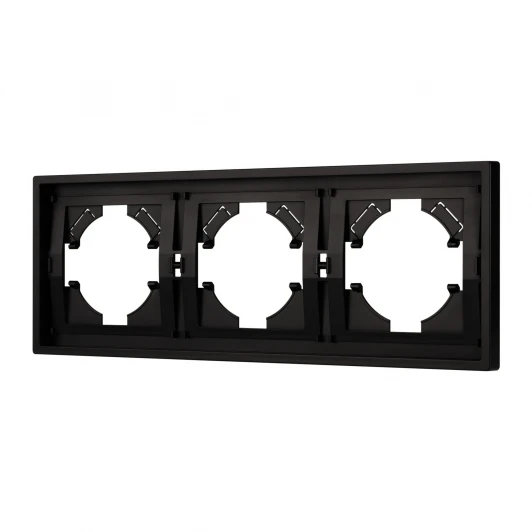 053844 Рамка пластиковая FRM-TENDO-PL-3-BK (Arlight, Черный) 053844