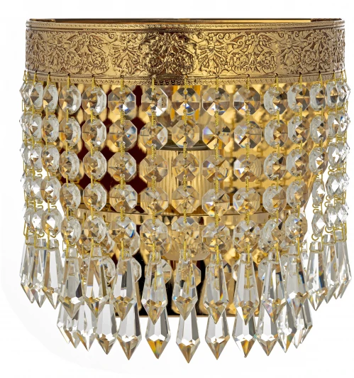 Santa E 2.10.600 GB Настенный светильник Arti Lampadari Santa E 2.10.600 GB (220V, хрусталь, подвески)