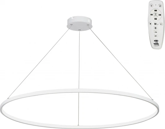 V2514DT-0/1S Подвесной светильник с ПДУ светодиодный LED 81Вт, 2700-6500К Vitaluce V2514DT-0/1S кольцо (220V, на тросе, кольцо)