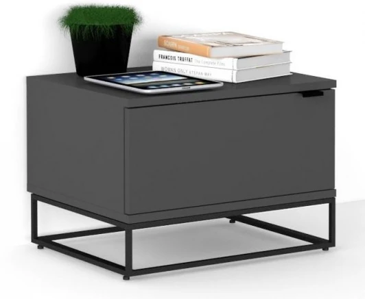 401050103h Тумба прикроватная City Lite графит R-Home арт.401050103h