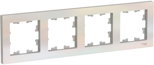 ATN000404 Рамка на 4 поста (жемчужный) Systeme Electric AtlasDesign ATN000404