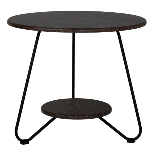 009435 Стол журнальный BeautyStyle 38 дуб шоле коричневый/черный Mebelik 009435