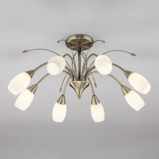 30280/8 античная бронза Потолочная люстра Eurosvet Ginevra 30280/8 античная бронза (220V)