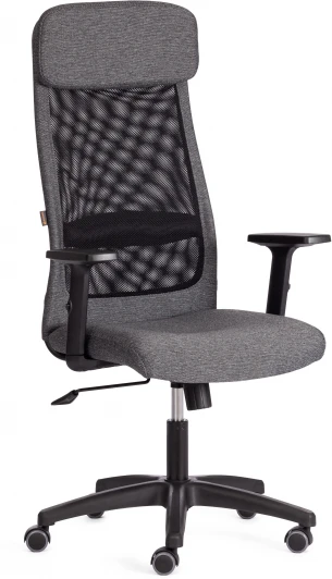 20614 Компьютерное кресло игровое Tetchair PROFIT PLT (Ткань/Серый,Черный) 20614