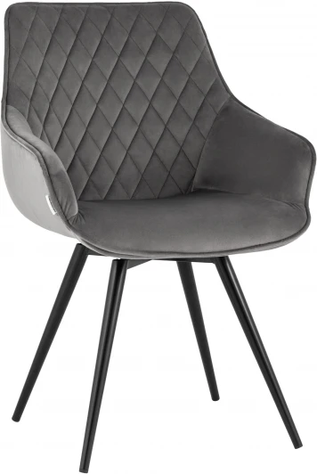 УТ000035941 Стул вращающийся Сеул велюр темно-серый УТ000035941