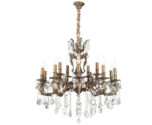 BARLETTA 122.10.5 antique Подвесная большая люстра Lucia Tucci Barletta 122.10.5 antique (220V, на цепи, подсвечник, свеча)