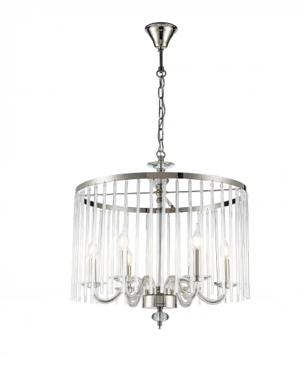 1037-6PL Подвесная люстра Simple Story 1037 1037-6PL (220V, на цепи, свеча, круглые)