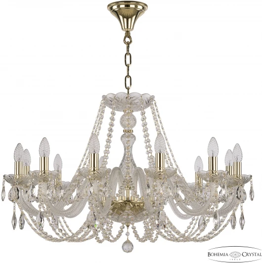 101/12/300 G Подвесная люстра Bohemia 101 101/12/300 G (220V, подвески, на цепи, подсвечник, свеча)