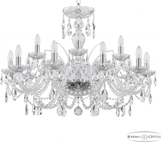 105/10+5/300 Ni Подвесная люстра Bohemia 105 105/10+5/300 Ni (220V, подвески, на цепи, подсвечник, свеча)