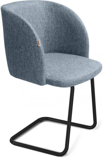 6353574801 Стул SHT-ST33/S45-1 синий лед/черный муар Sheffilton 6353574801