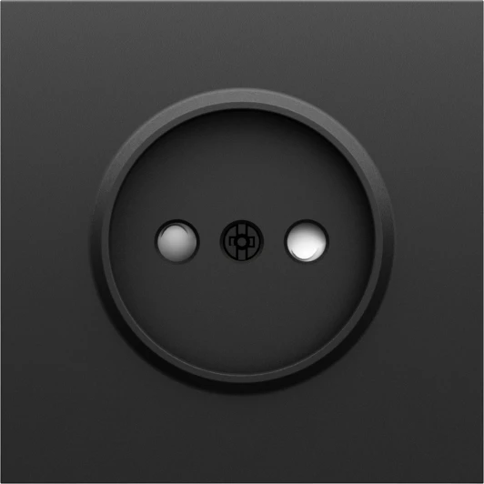 DS21657 Накладка для розетки без заземления, со шторками 16A 250 В~, черный графит Donel S08 DS21657