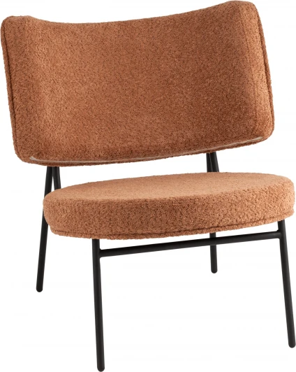 УТ000039111 Кресло District Lounge букле терракотовый Stool Group (арт.УТ000039111)