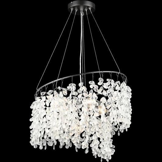 02484-0.4-05 BK Подвесная люстра хрустальная Reluce 02484-0.4-05 BK