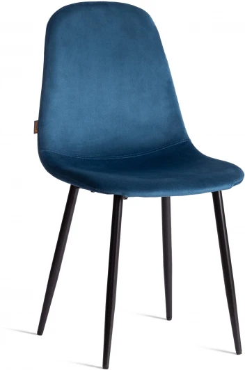 21207 Стул BREEZE (mod. JSC-58) (Велюр,Металл  /Синий,Черный )