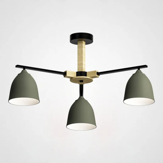 Noa01 Потолочная люстра на штанге NOA 3 Olive ImperiumLoft Noa01 (183462-26)