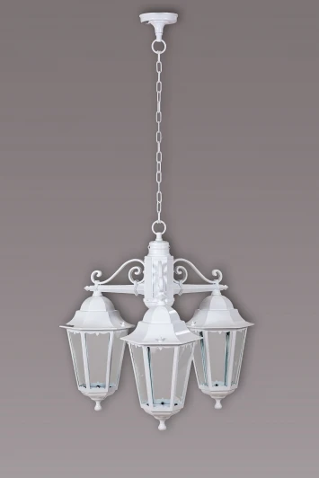 79870М/3 Уличный светильник подвесной Oasis Light Petersburg M White 79870М/3