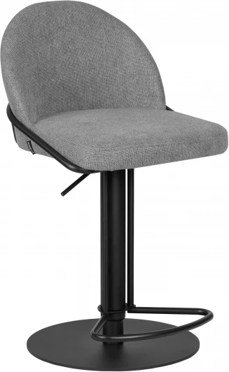 1620-LMN OLIVER, цвет сиденья серая ткань (FLY1347-17), цвет основания черный Стул барный Dobrin OLIVER (серая ткань (FLY1347-17))
