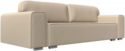 121031 Диван прямой Лига-029 (Бежевый/Экокожа) Лига Диванов арт.121031