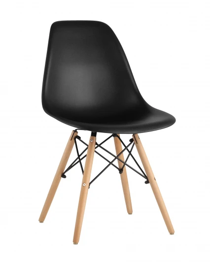 УТ000037601 Стул Eames Style DSW черный (разборный каркас) Stool Group арт.УТ000037601
