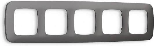 OF140655 Рамка Ambrella Volt OMEGA Ecta (Антрацит серый) 5-ая OF140655